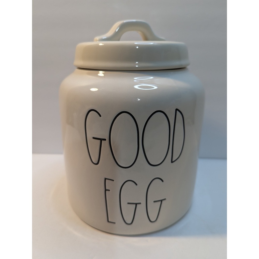 Rae Dunn Artisan By Magenta Collection - Easter‎ "Good Egg" Canister  with Lid